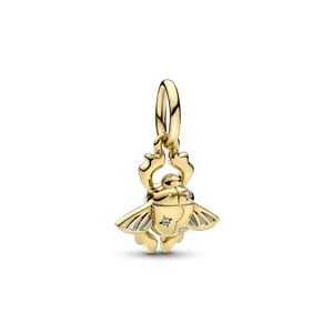 Charm Colgante Escarabajo Scarab de Aladdín de Disney Recubrimiento en Oro de 14K