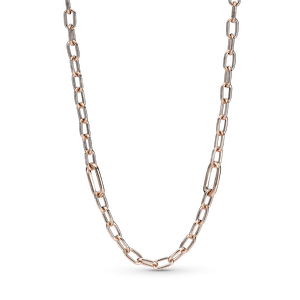 Collar de Cadena de Eslabones Recubrimiento en Oro Rosa de 14K Pandora Me