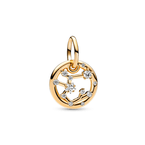 Charm Colgante Zodiaco Sagitario Recubrimiento en Oro de 14k