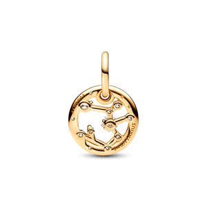 Charm Colgante Zodiaco Sagitario Recubrimiento en Oro de 14k