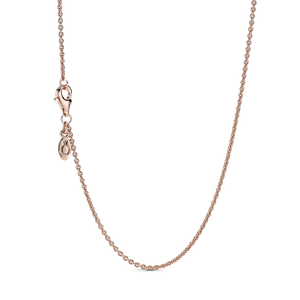 Collar Cadena Clásica Recubrimiento en Oro Rosa de 14K