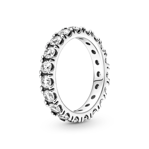 Anillo en Plata de Ley Eternity Brillante