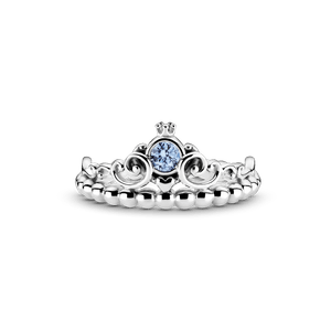 Anillo Tiara Azul Cenicienta Disney