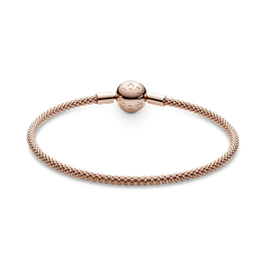 Brazalete de Malla Pandora Moments en Recubrimiento en Oro Rosa de 14K