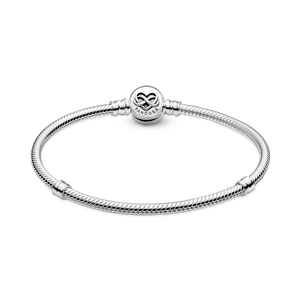 Brazalete Cadena de Serpiente Pandora Moments con Broche Corazón con Infinito