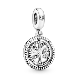 Charm Colgante Árbol de Familia Giratorio