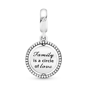 Charm Colgante Árbol de Familia Giratorio