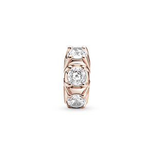Charm Clip Puntas Largas Recubrimiento en Oro Rosa 14K