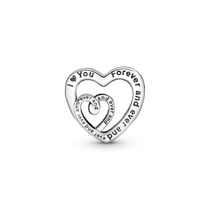 Charm Corazones Entrelazados con Infinito