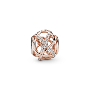 Charm Galaxia en Recubrimiento en Oro Rosa de 14K Recubrimiento en Oro Rosa de 14K