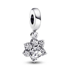 Charm Colgante Huella de Mascota Reluciente Pandora Plata Esterlina