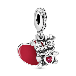 Charm Colgante Pandora Minnie y Mickey con Amor de Disney