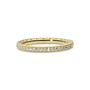 Anillo Corazones Brillantes Recubrimiento en Oro de 14K