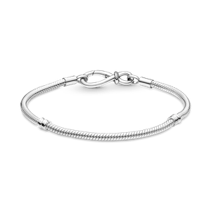 Brazalete Cadena de Serpiente con Nudo Infinito Pandora Moments Pandora Plata Esterlina