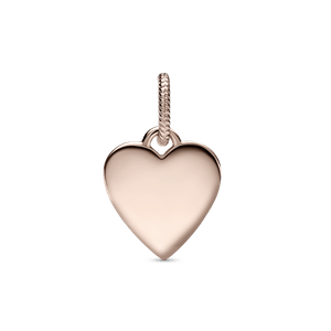 Pendiente Placa Grabable en Forma de Corazón