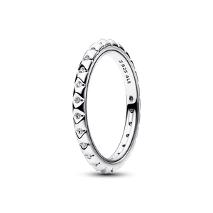 Anillo Pirámides con Recubrimiento en Oro Rosa 14k Pandora Me