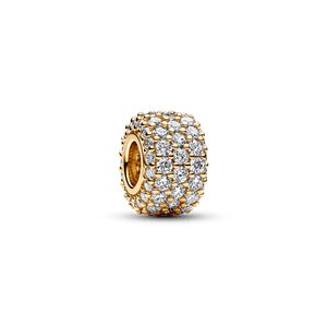 Charm Triple Fila de Brillante Pavé