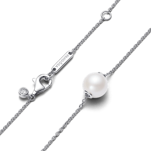 Collar Perla Cultivada de Agua Dulce Tratada Plata