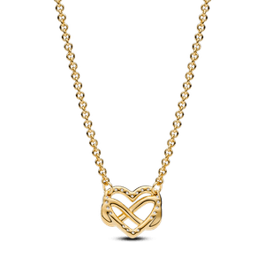 Collar Corazón Infinito Brillante