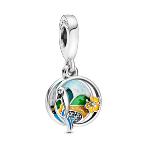 Charm Colgante Playa y Perico de Brasil