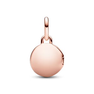 Charm Colgante Medalla Grabable que se abre Rosa