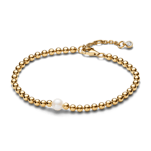 Brazalete Cuentas y Perlas Cultivadas de Agua Dulce