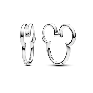 Aretes de Aro Silueta de Mickey Mouse de Disney