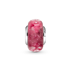 Charm de Cristal Murano Rosa Fantasía de Ondas