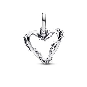 Charm de Medallón Corazón de Alambre