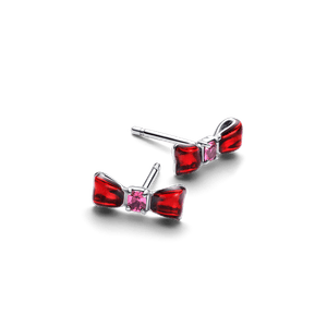 Aretes de Botón Lazo Blancanieves de Disney