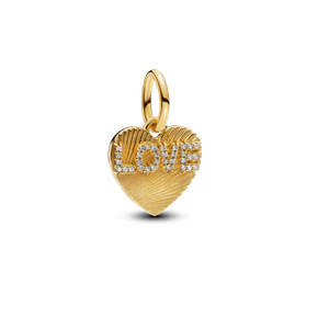 Charm Colgante  Corazón Amor Dorado