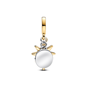 Charm Colgante  Estrella Polar con diamante sintético creado en laboratorio