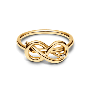 Anillo Nudo Infinito Dorado