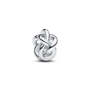 Charm Nudo Infinito Plateado