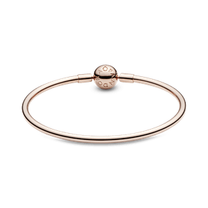 Brazalete Rígido Pandora Moments en Recubrimiento en Oro Rosa de 14K