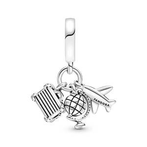 Charm Colgante Avión, Globo y Maleta