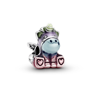Charm Bruno El Unicornio con Arcoíris Colorido