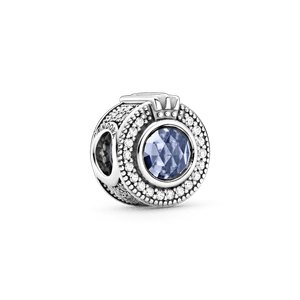Charm Corona O Azul Resplandeciente