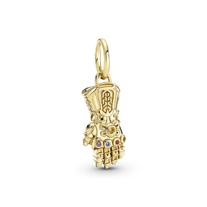 Charm Colgante Guante del Infinito de The Avengers de Marvel en Recubrimiento Oro 14