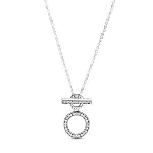 Collar Barra T con Doble Aro
