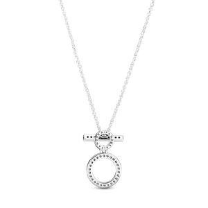 Collar Barra T con Doble Aro