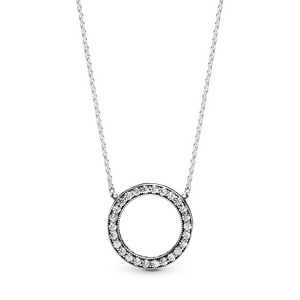 Collar Círculo con Brillo