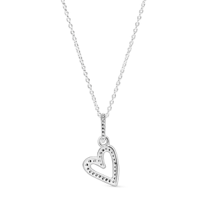 Collar Corazón Diseño Libre Resplandeciente
