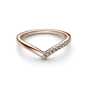 Anillo Deseo Brillante Pandora Timeless Recubrimiento en Oro Rosa de 14K