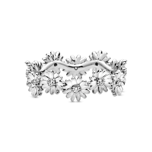 Anillo Corona de Margaritas Brillantes