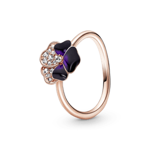Anillo Pensamiento Morado Intenso