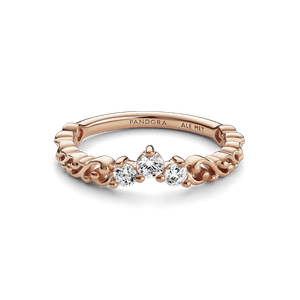 Anillo Tiara Remolino Real Rosa