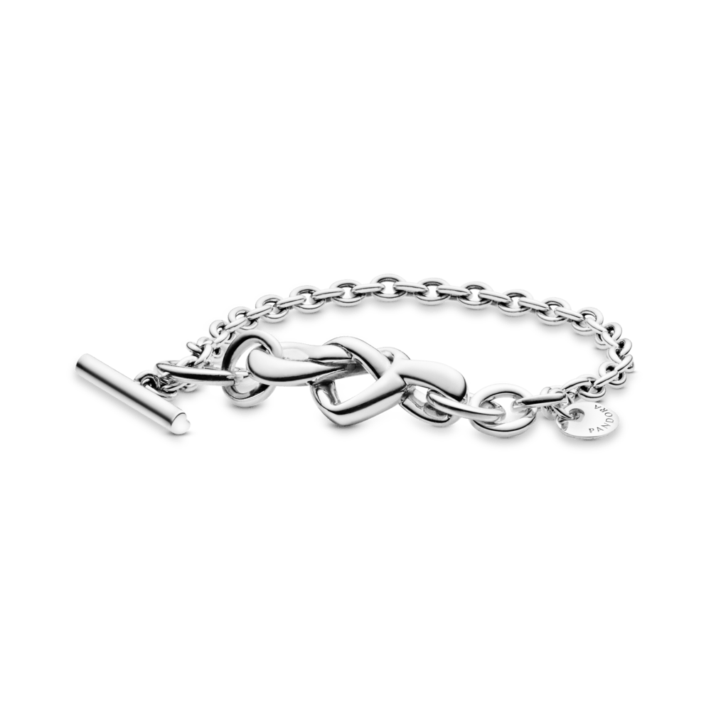 トライアルセット・サンプル pandora Brazalete Barra T Corazón Anudado|Pandora - Pandora™ PA Joyería