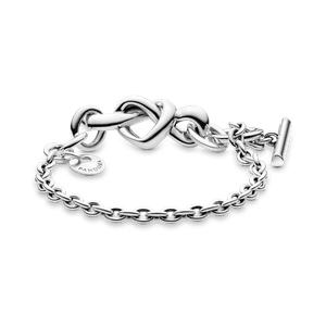 Brazalete Barra T Corazón Anudado