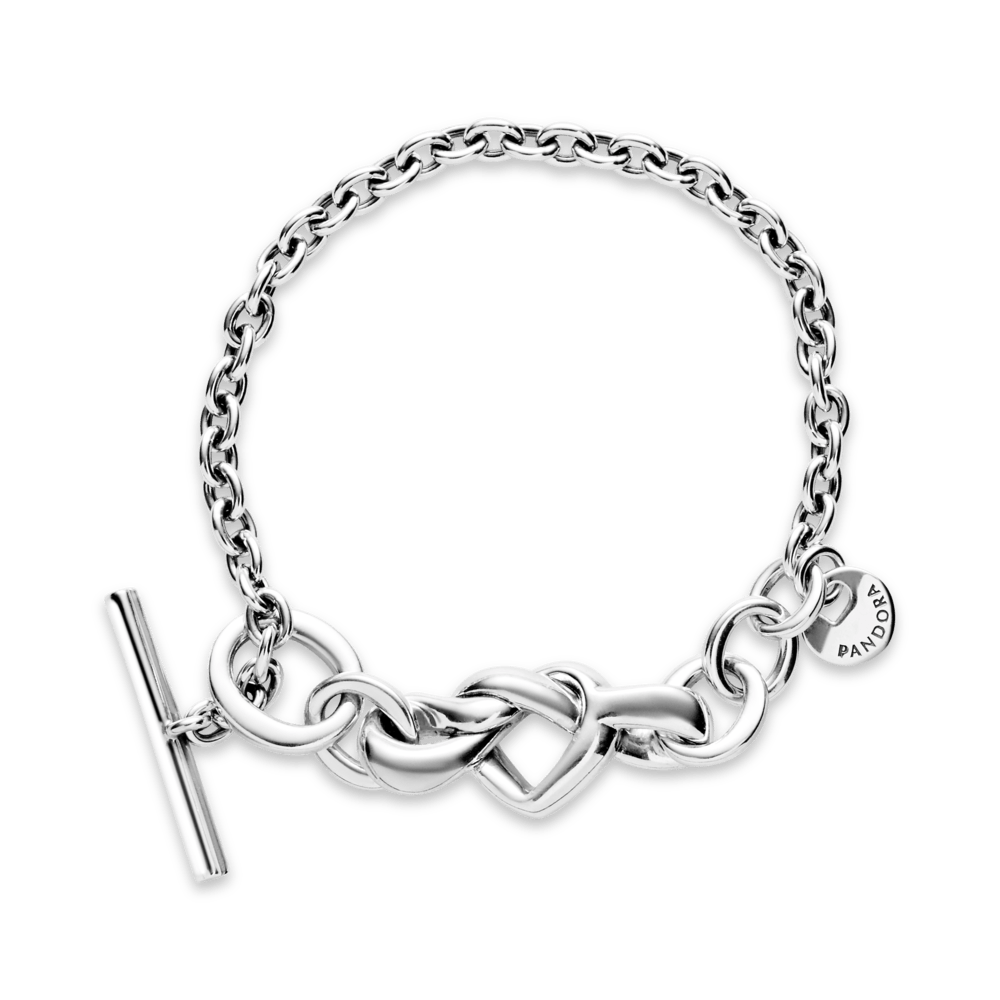 Brazalete Barra T Corazón Anudado|Pandora - Pandora™ PA Joyería Oficial